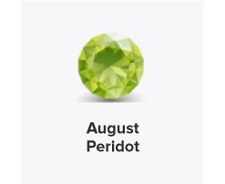 A peridot gem. August. Shop peridot.