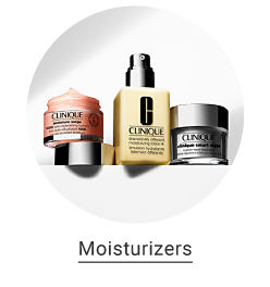 A variety of Clinique moisturizing products. Moisturizers. 