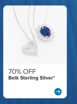 70% off Belk Sterling Silver.