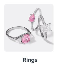 Pink gemstone rings. Shop rings.