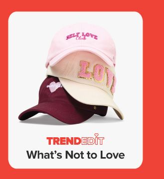 An image of hats. Trend edit. What's not to love.