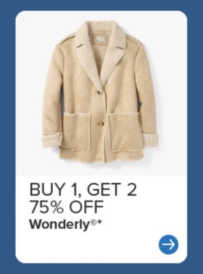 Buy 1, get 2 75% off Wonderly. A jacket.