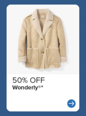 50% off Wonderly. A jacket.