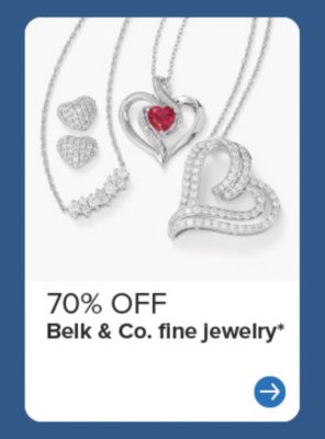 70% off Belk & Co. fine jewelry.