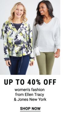 Up to 40% off women's fashion from Ellen Tracy & Jones New York. Shop Now.