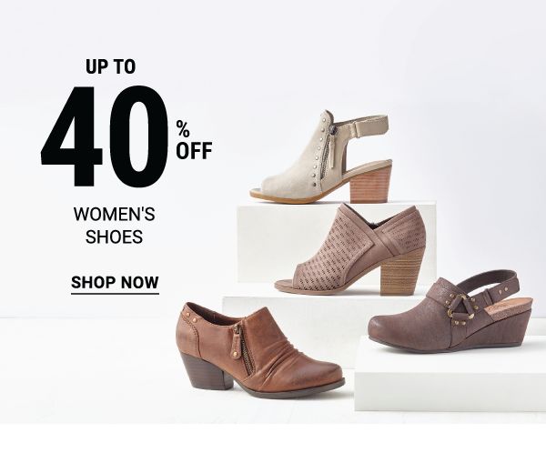 Up to 40% off women's shoes. Shop Now.