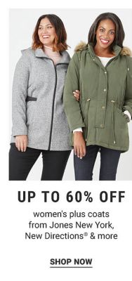 Up to 60% off women's plus coats from Jones New York, New Directions® & more. Shop Now.