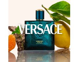 An image of a fragrance bottle. Shop Versace.