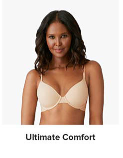 An image of a woman wearing a bra. Shop Ultimate comfort.