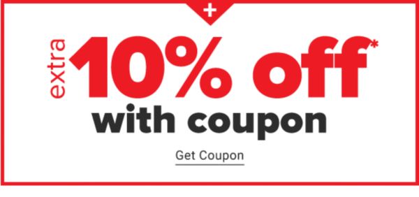 Extra 10% off with coupon. Get Coupon.