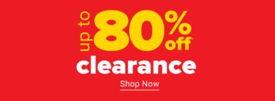 Up to 80% off clearance. Shop All.