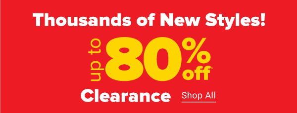 Thousands of New Styles! Up to 80% off clearance. Shop Now.