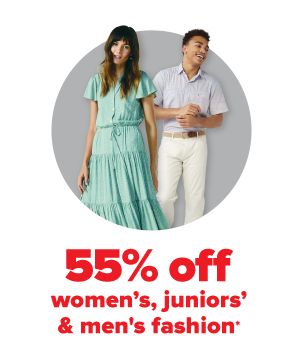 Daily Deals - 55% off women's, juniors' & men's fashion.