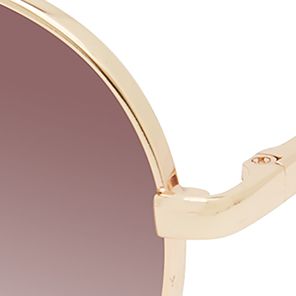 Metal Round Frame Sunglasses