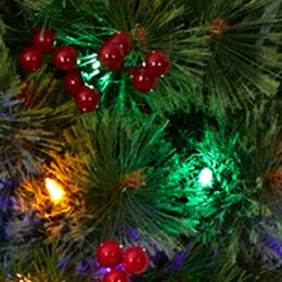 Christmas Wreath with Berries and Pine Cones