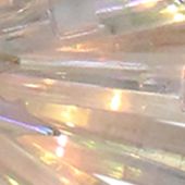 14Inch Clear Lighted Iridescent Icicle Christmas Tree Topper - Clear Lights