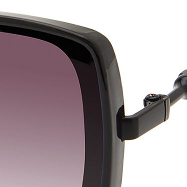 Plastic Flush Lens Square Sunglasses