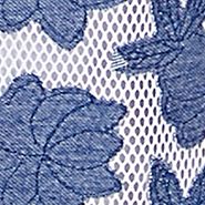 Petite Blue Bayou Flower Mesh Two For One Top