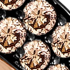 Chocolatier® Gladiator Weave™ 1/2 ct. t.w. Chocolate Diamonds® and 1/8 ct. t.w. Vanilla Diamonds® Ring in 14k Strawberry Gold®