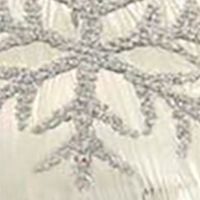 Snowflake Glass Ball Ornaments - 6 Piece Set