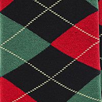 Argyle Cotton Crew Socks - 3 Pack