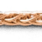 14K Rose Gold 1 Millimeter Adjustable Wheat Chain