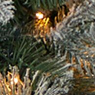 Flocked Pine Christmas Wreath with Pine Cones and Berries