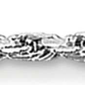 14K White Gold 1.2 Millimeter Adjustable Rope Chain