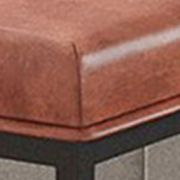 Riley Indoor Brown Faux Leather Multi-Function Entry Bench - Table