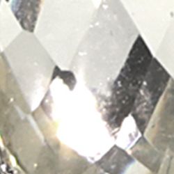 Silver Tone Crystal Faceted Pearshape Drop Earrings