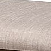 Flora Mid-Century Modern Light Grey Fabric Upholstered Walnut Finished Wood Dining Bench