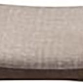 Latina Mid-century Retro Modern Scandinavian Style Light Grey Fabric Upholstered Walnut Wood Finishing 24-Inches Counter Stool