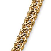 Men's 14K Yellow Gold 3 Millimeter Semi Solid Franco Chain Necklace