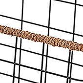 Jumbo Jute Black Wire Basket