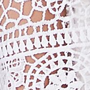 Petite Medallion Lace Cotton Top