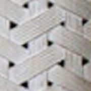 White Square Woven Mirror 