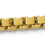 14K Yellow Gold 1 mm Box Adjustable Chain