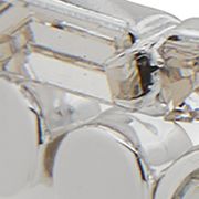 Silver Tone Set of 2 Crystal Stone Stretch Bracelet - Boxed
