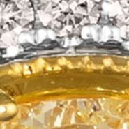 Le Vian Chocolatier® Earrings featuring 1/2 ct. t.w. Fancy Light Yellow Diamond, 1/4 ct. t.w. Chocolate Diamonds®, 1/4 ct. t.w. Vanilla Diamonds® set in 14K Two Tone Gold