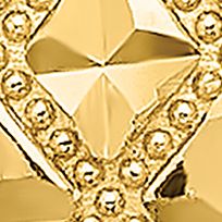 Diamond-Cut Heart Criss-Cross Post Earrings in 14K Yellow Gold 