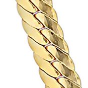 18k Yellow Gold Plated Sterling Silver Herringbone Chain Necklace