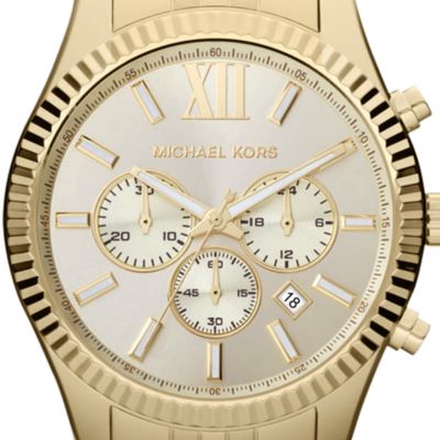 Men's Gold-Tone Stainless Steel Lexington Chronograph Watch