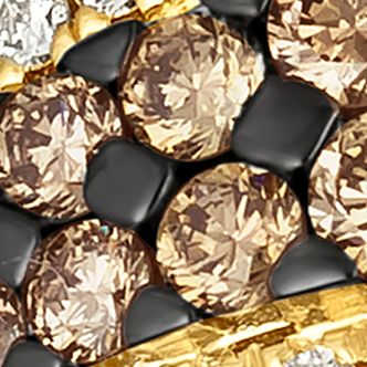 3/4 ct. t.w. Chocolate Diamonds®, 1/4 ct. t.w. Nude Diamonds™ Ring in 14K Honey Gold™