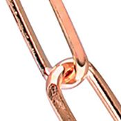 18k Rose Gold Plated Sterling Silver 5mm Paperclip Chain Necklace