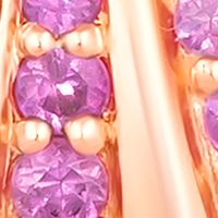 1/2 ct. t.w. Bubble Gum Pink Sapphire™ Shell Stud Earrings in 14K Strawberry Gold®
