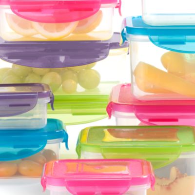 Clear Plastic Snap-Lock Food Storage Set (24-Piece) - On Sale - Bed Bath &  Beyond - 10296439