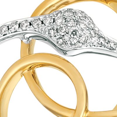 Vanilla Diamonds® Ring in 14K Two-Toned Gold