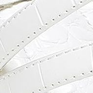 Felicity Slide White Croc Pt