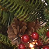 30 Inch Wreath with Red Berries & Pinecones