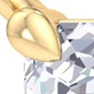 Lab Created 2 Carat Emerald Cut Lab Grown Diamond Solitaire Necklace In 14 Karat White Gold